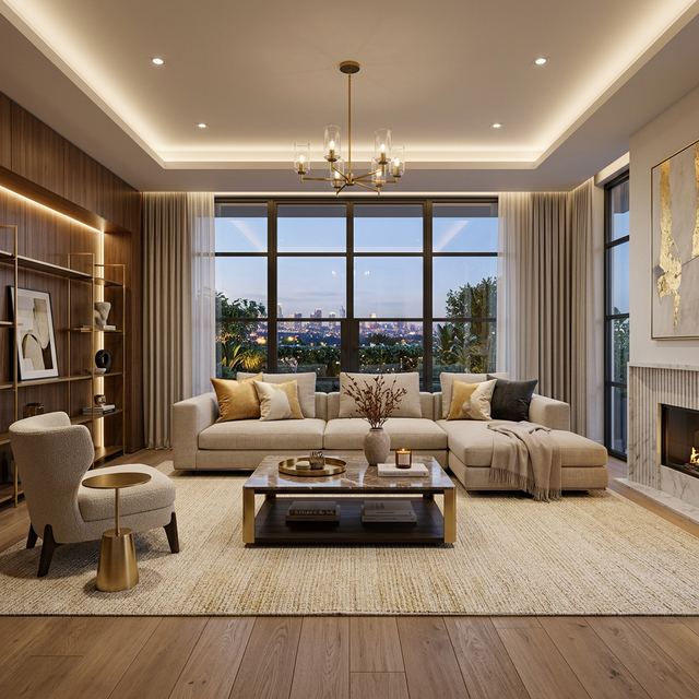 Modern luxury living room by Beyora